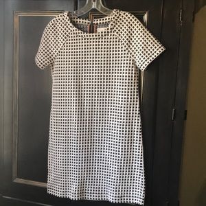 Lou & Grey comfy dress black white squares